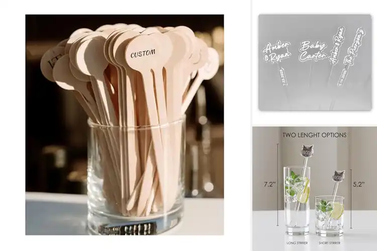 Detailed view of Best Custom Party Stirrers
