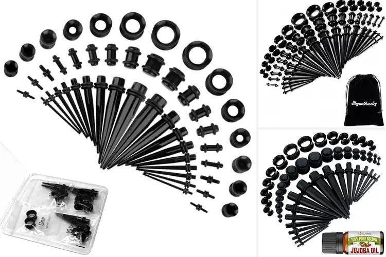 Detailed view of Best Gauge Sets: Transform Your Style with Ease and Comfort