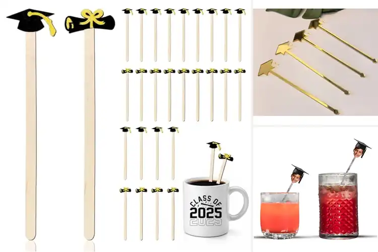 Detailed view of Best Graduation Party Stirrers to Wow Guests