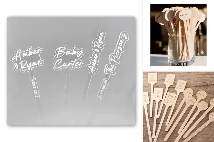 Detailed view of Best Personalized Bachelorette Stirrers