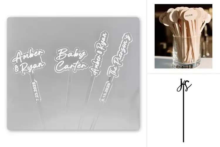 Detailed view of Best Personalized Drink Stirrers: 6 Stylish Picks